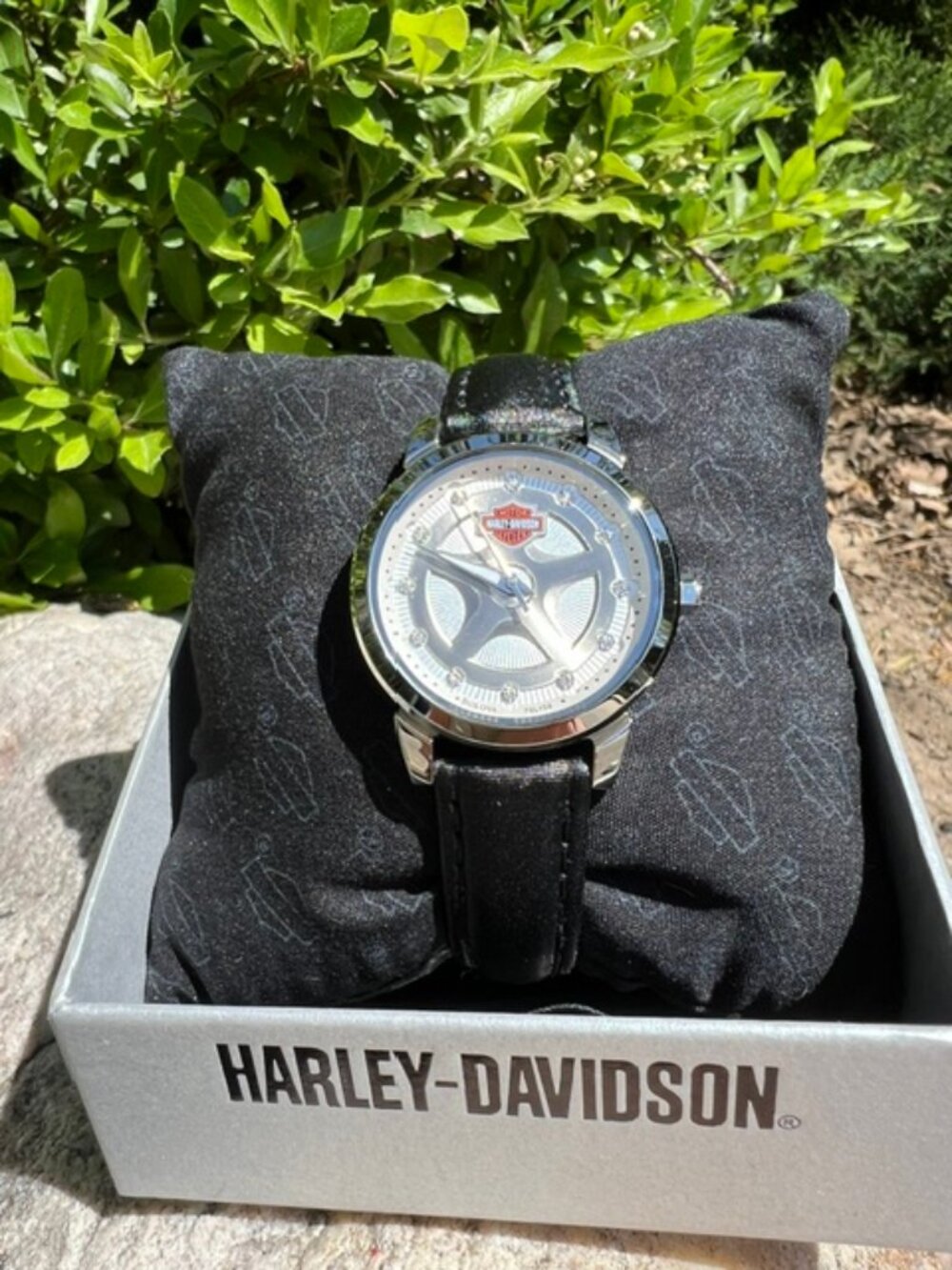 Harley Davidson 76L159 Women's Watch, Textile-Leather Strap